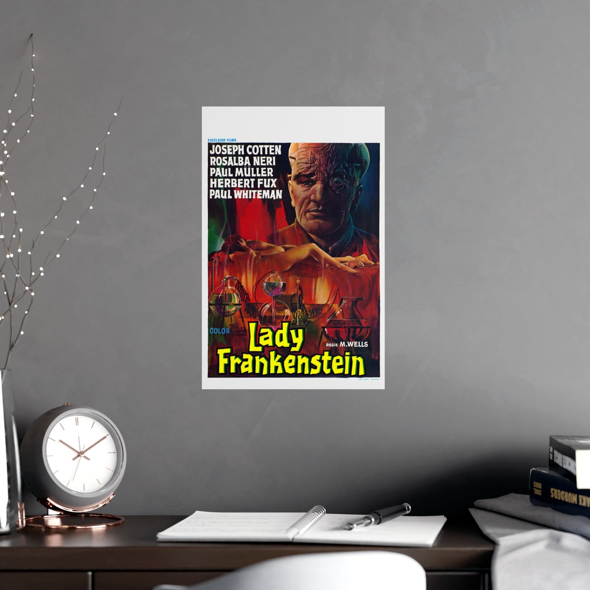 LADY FRANKENSTEIN (4) 1971 - Paper Movie Poster-The Sticker Space