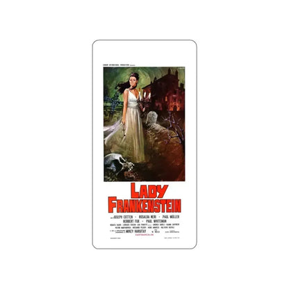 LADY FRANKENSTEIN (ITALIAN) 1971 Movie Poster STICKER Vinyl Die-Cut Decal 6 Inch - The Sticker Space