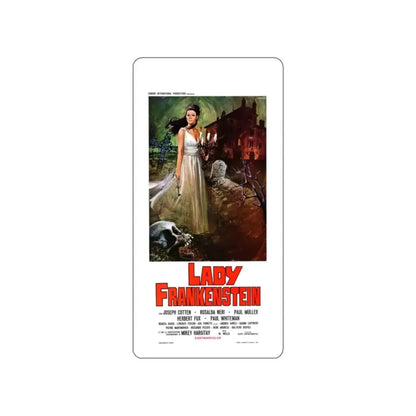 LADY FRANKENSTEIN (ITALIAN) 1971 Movie Poster STICKER Vinyl Die-Cut Decal - The Sticker Space