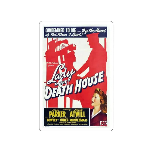 LADY IN THE DEATH HOUSE 1944 Movie Poster STICKER Vinyl Die-Cut Decal 2 Inch - The Sticker Space