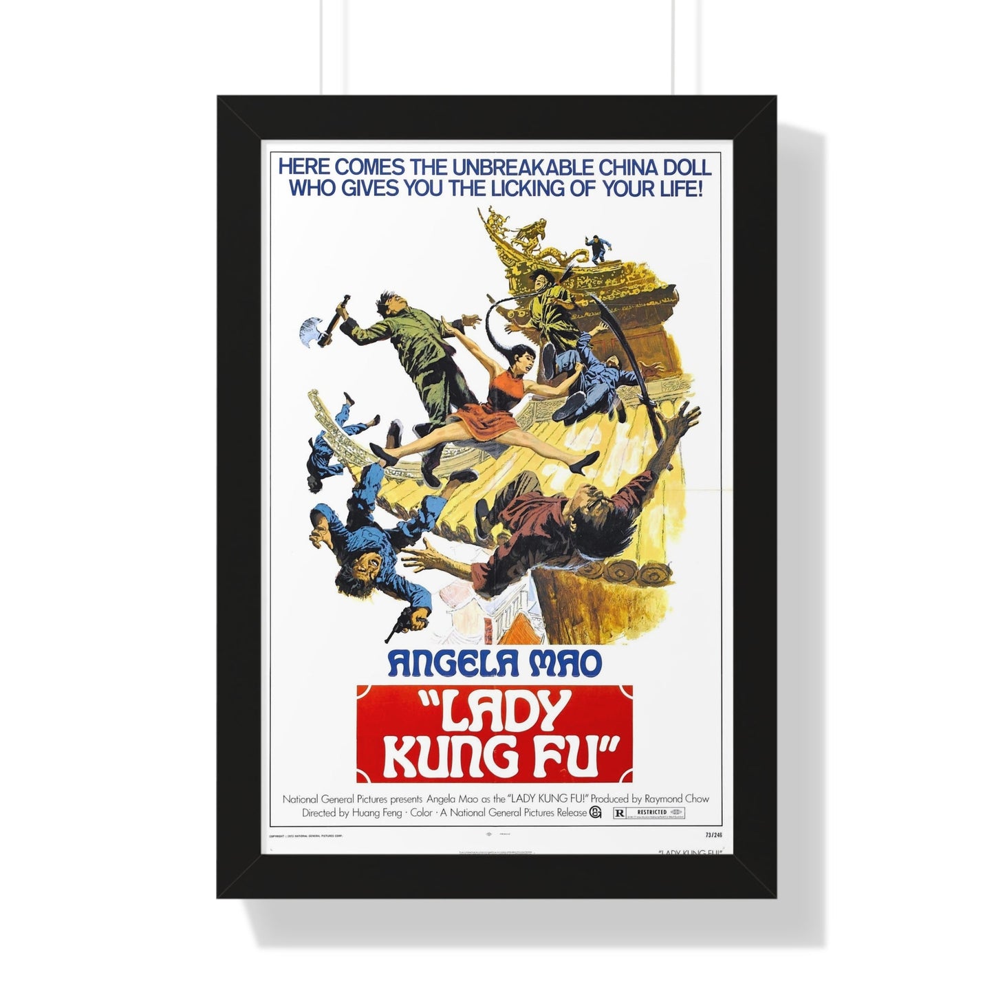 LADY KUNG FU (HAPKIDO) 1972 - Framed Movie Poster-16″ x 24″-The Sticker Space