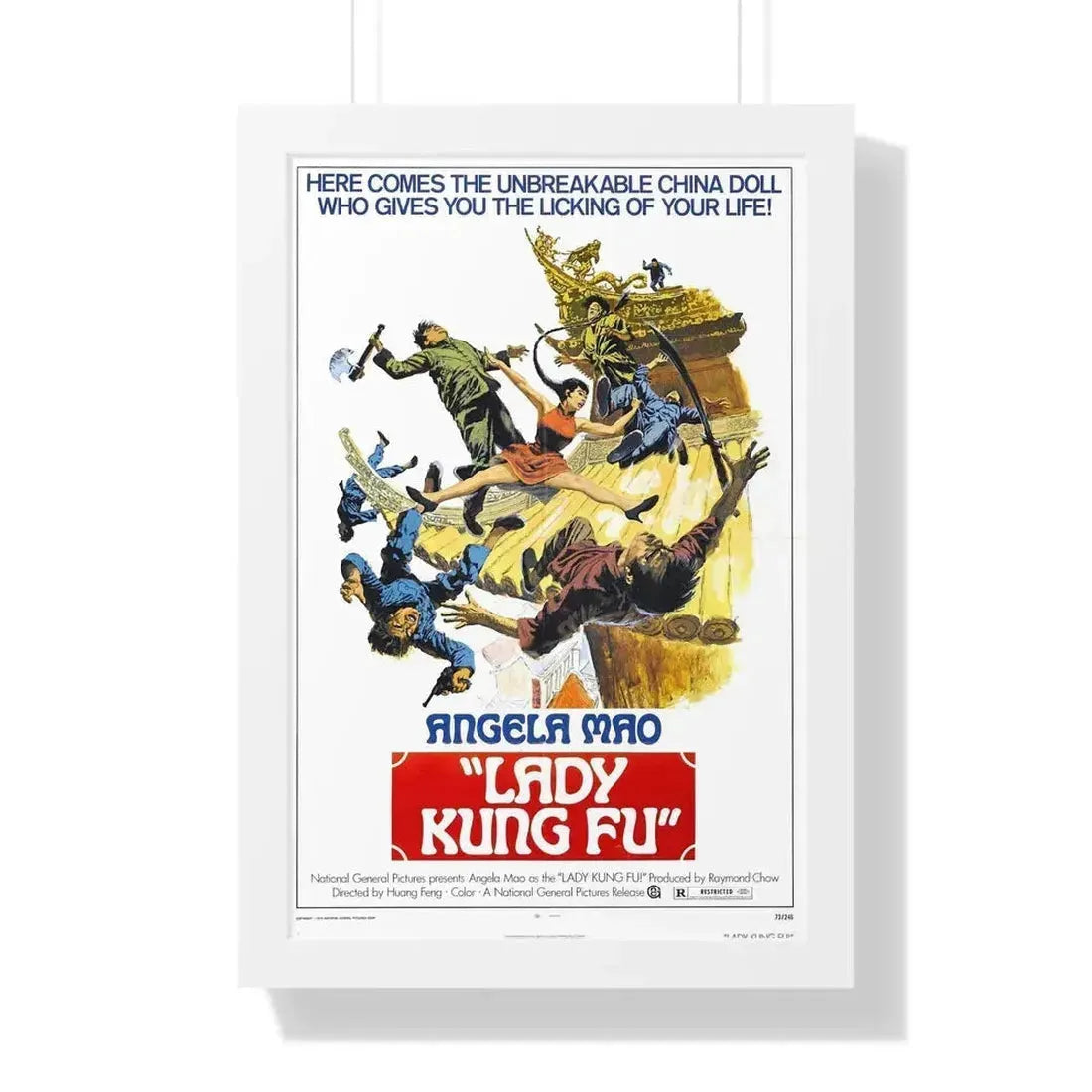 LADY KUNG FU (HAPKIDO) 1972 - Framed Movie Poster 16″ x 24″ White - The Sticker Space