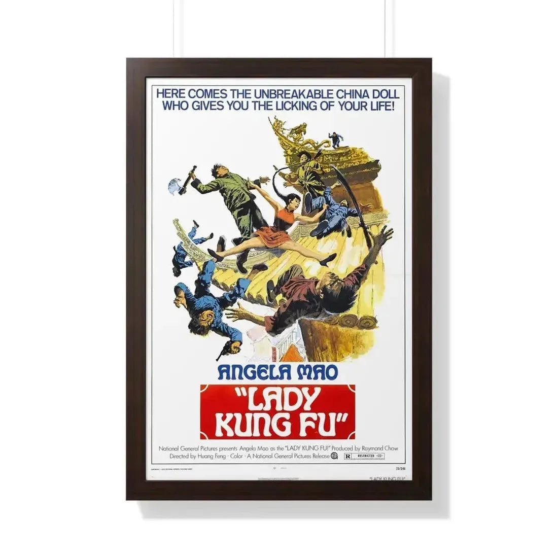 LADY KUNG FU (HAPKIDO) 1972 - Framed Movie Poster - The Sticker Space
