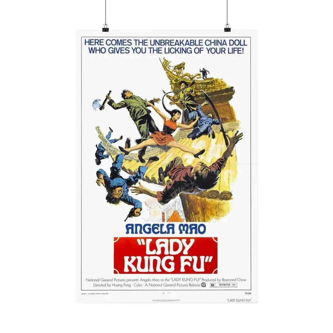 LADY KUNG FU (HAPKIDO) 1972 - Paper Movie Poster 20″ x 30″ Matte - The Sticker Space