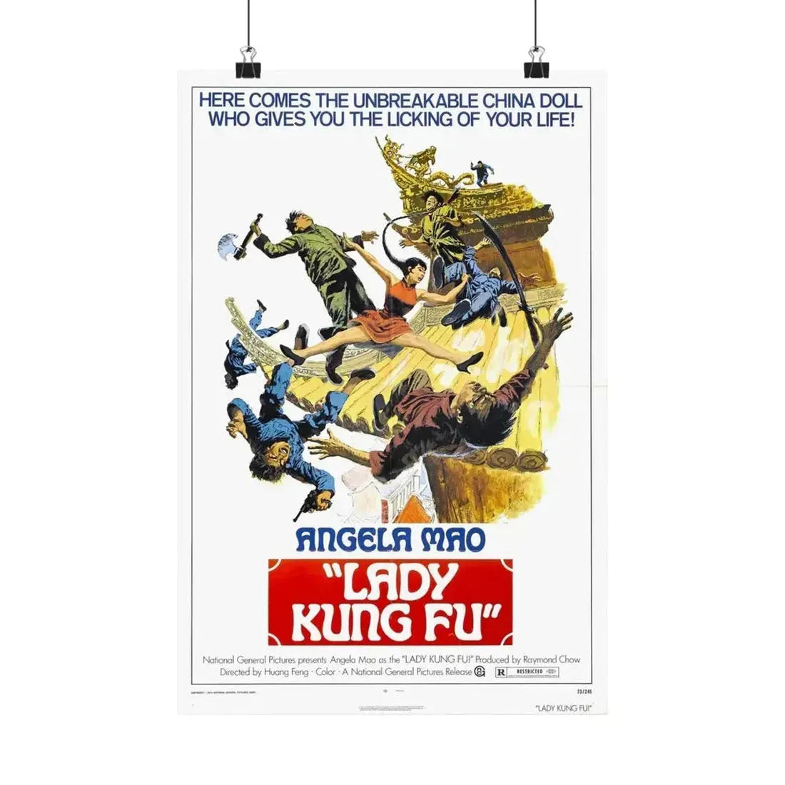 LADY KUNG FU (HAPKIDO) 1972 - Paper Movie Poster - The Sticker Space