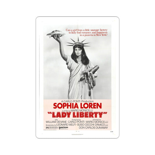 Lady Liberty 1972 Movie Poster STICKER Vinyl Die-Cut Decal-2 Inch-The Sticker Space