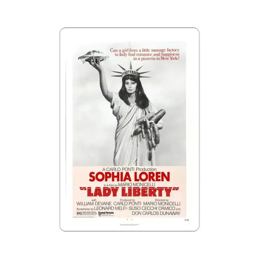 Lady Liberty 1972 Movie Poster STICKER Vinyl Die-Cut Decal 2 Inch - The Sticker Space
