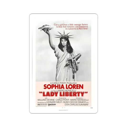 Lady Liberty 1972 Movie Poster STICKER Vinyl Die-Cut Decal 2 Inch - The Sticker Space