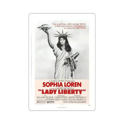 Lady Liberty 1972 Movie Poster STICKER Vinyl Die-Cut Decal 5 Inch - The Sticker Space