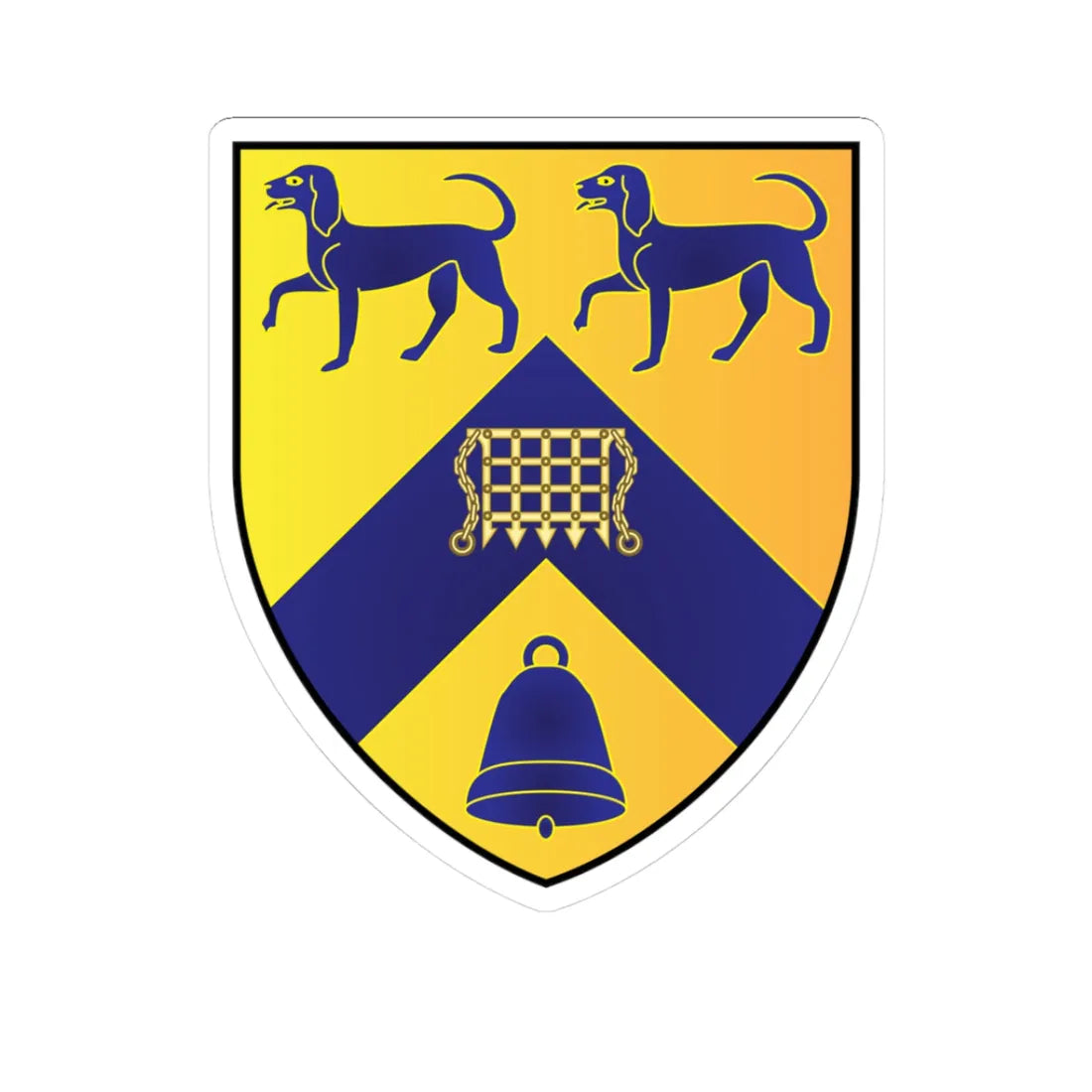 Lady-Margaret-Hall Oxford Coat Of Arms (England) (Coat of Arms) STICKER Vinyl Kiss-Cut Decal 3 Inch White - The Sticker Space