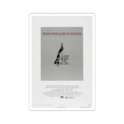 Lady Sings the Blues 1972 Movie Poster - STICKER Vinyl Kiss-Cut Decal 3 Inch White - The Sticker Space