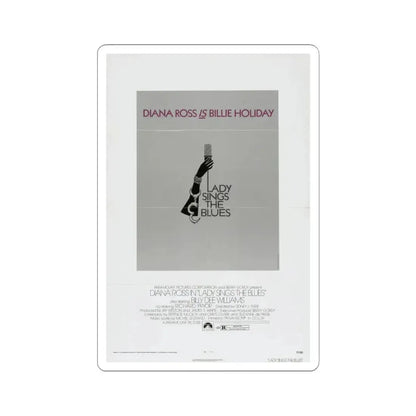 Lady Sings the Blues 1972 Movie Poster - STICKER Vinyl Kiss-Cut Decal 4 Inch White - The Sticker Space