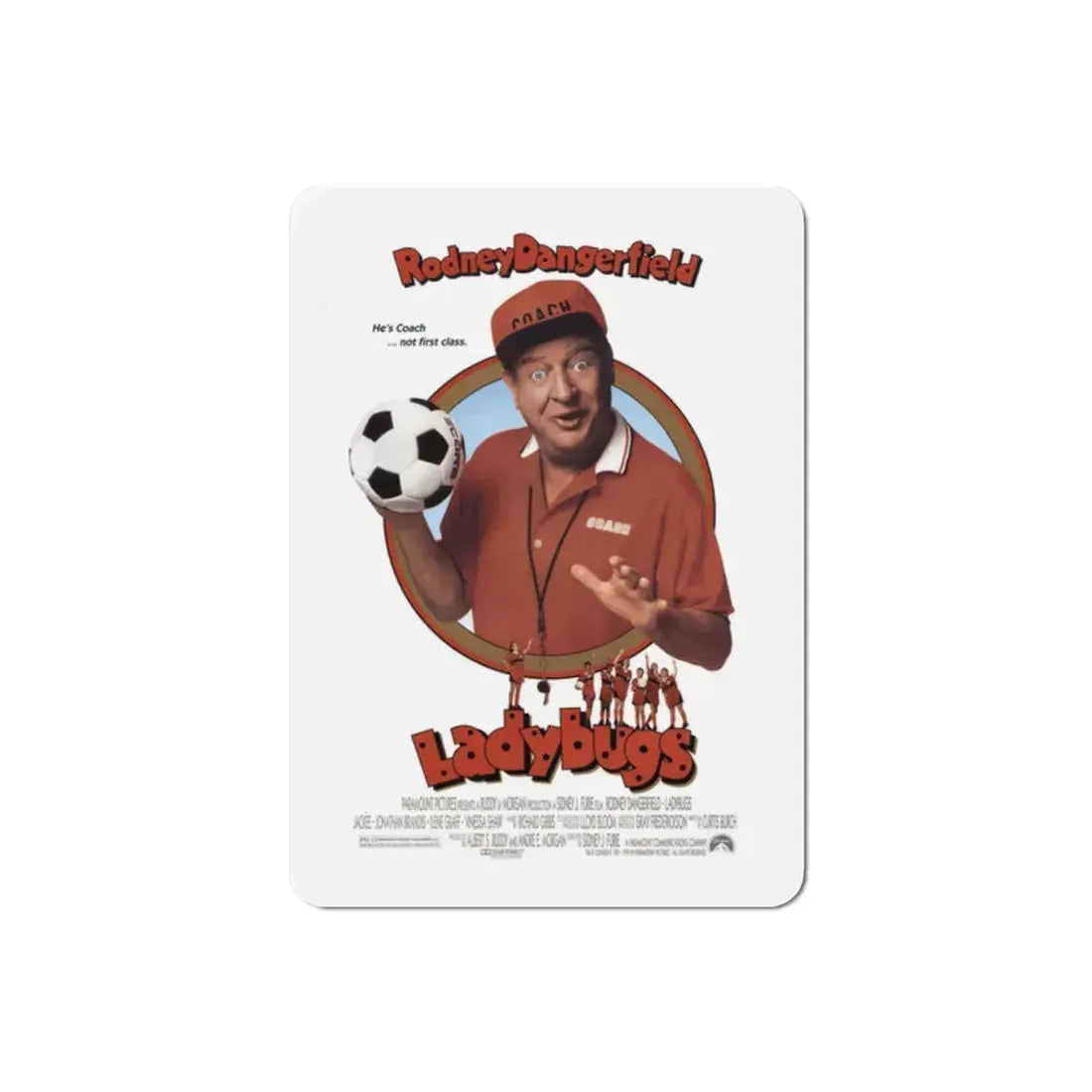 Ladybugs 1992 Movie Poster Refrigerator Magnet 2 Inch - The Sticker Space