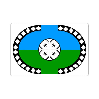 Lafquenche flag (Argentina) STICKER Vinyl Kiss-Cut Decal 3 Inch White - The Sticker Space