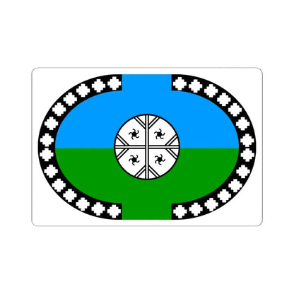 Lafquenche flag (Argentina) STICKER Vinyl Kiss-Cut Decal 6 Inch White - The Sticker Space