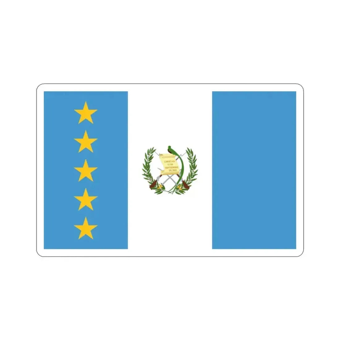 lag of the President of Guatemala STICKER Vinyl Die-Cut Decal 2 Inch - The Sticker Space