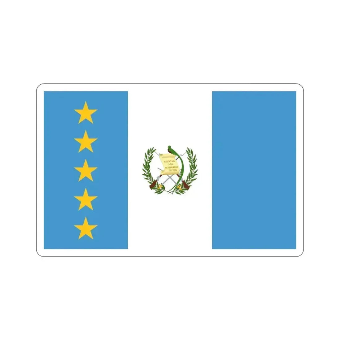 lag of the President of Guatemala STICKER Vinyl Die-Cut Decal 3 Inch - The Sticker Space