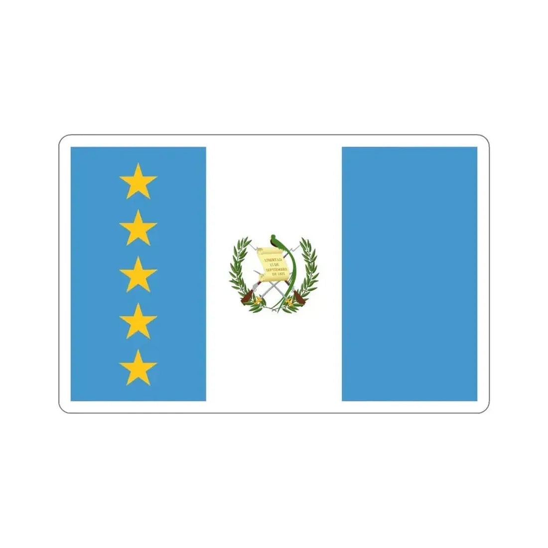 lag of the President of Guatemala STICKER Vinyl Die-Cut Decal 4 Inch - The Sticker Space