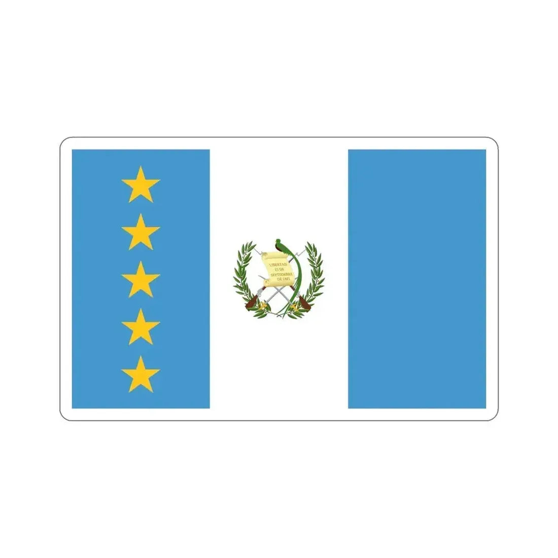lag of the President of Guatemala STICKER Vinyl Die-Cut Decal 5 Inch - The Sticker Space