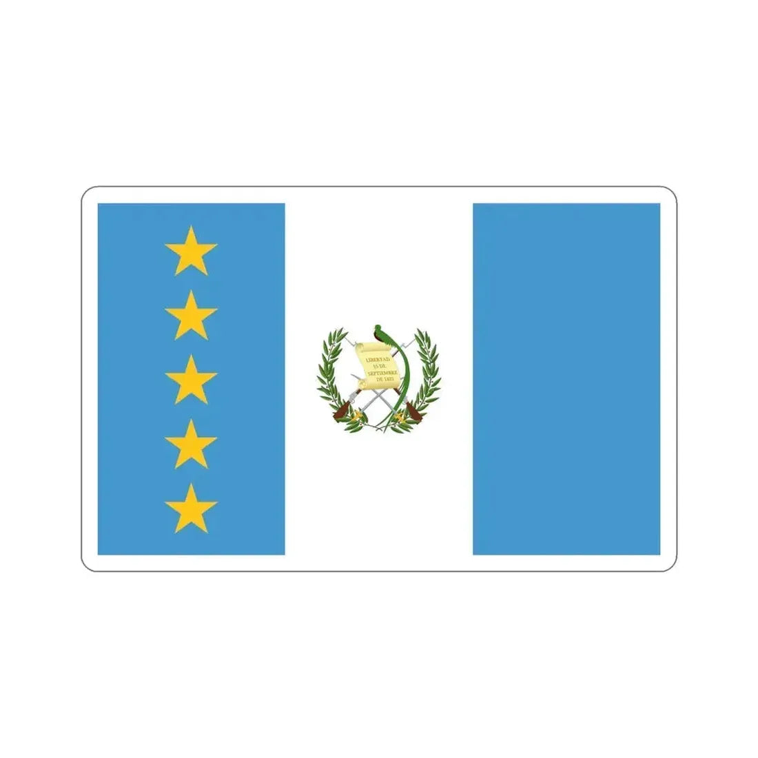 lag of the President of Guatemala STICKER Vinyl Die-Cut Decal 6 Inch - The Sticker Space
