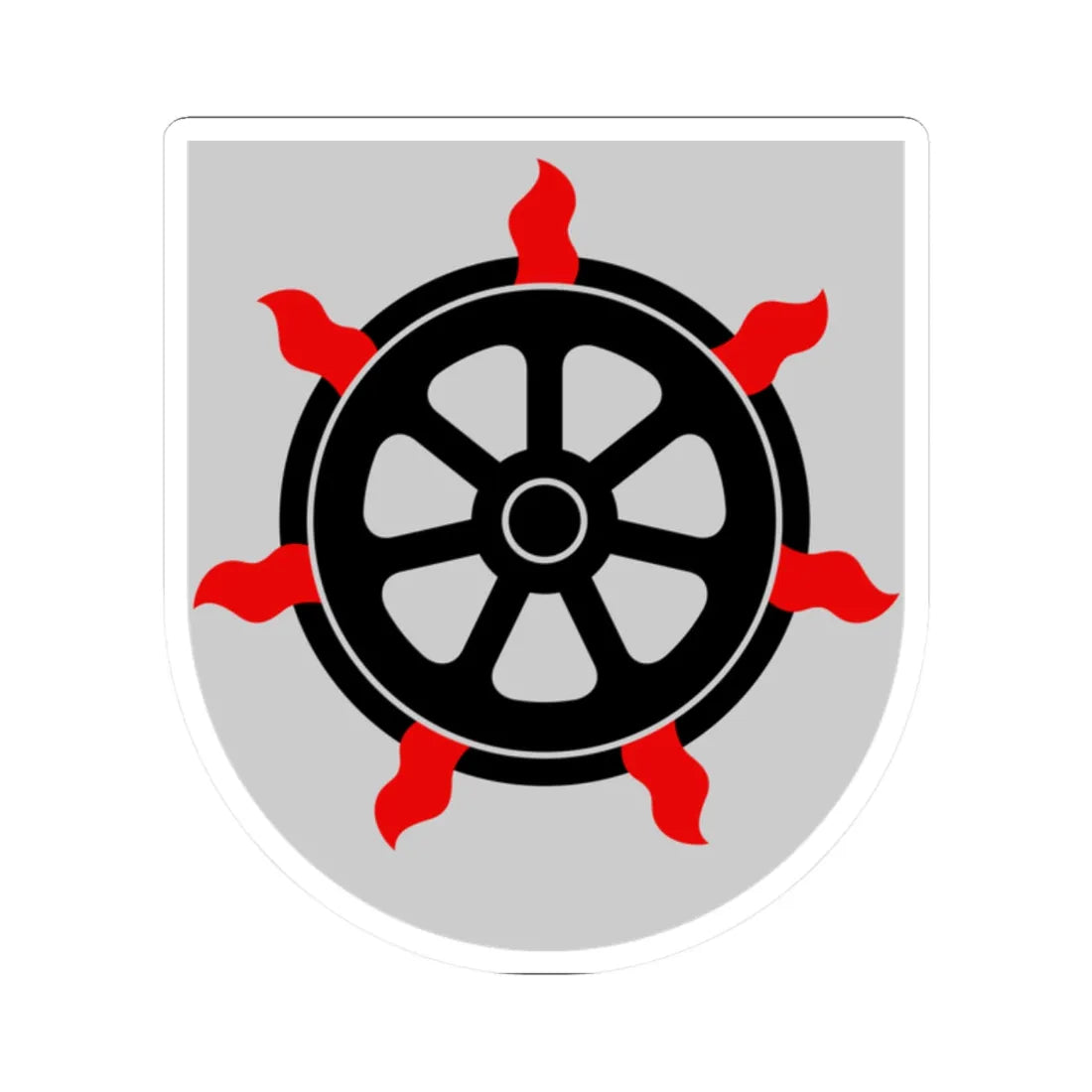 Lahti.vaakuna (Finland) (Coat of Arms) STICKER Vinyl Kiss-Cut Decal 2 Inch White - The Sticker Space