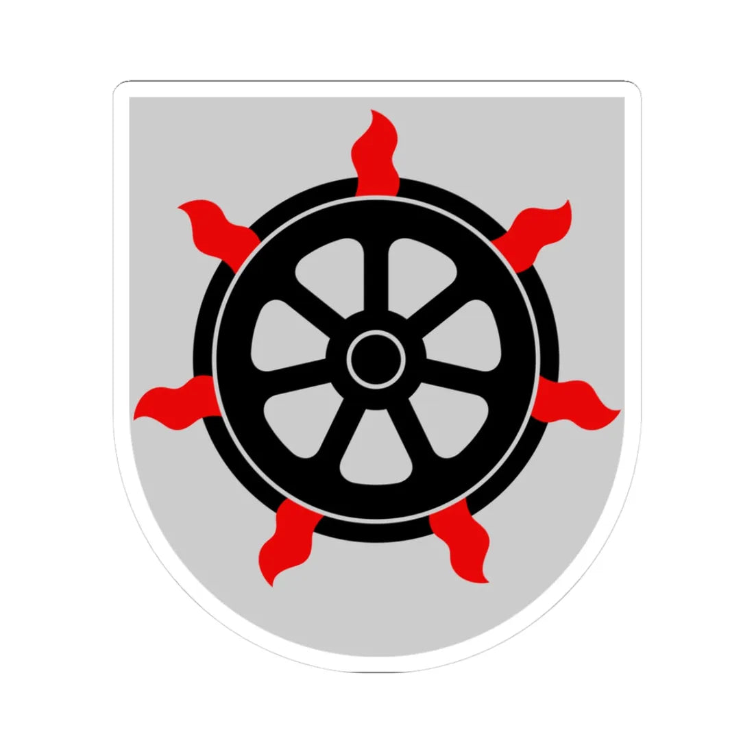 Lahti.vaakuna (Finland) (Coat of Arms) STICKER Vinyl Kiss-Cut Decal 3 Inch White - The Sticker Space