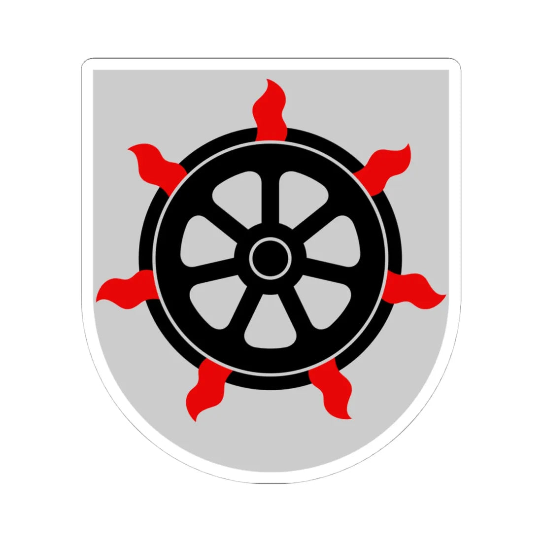 Lahti.vaakuna (Finland) (Coat of Arms) STICKER Vinyl Kiss-Cut Decal 4 Inch White - The Sticker Space