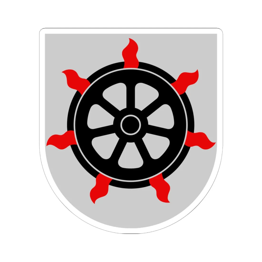 Lahti.vaakuna (Finland) (Coat of Arms) STICKER Vinyl Kiss-Cut Decal 6 Inch White - The Sticker Space