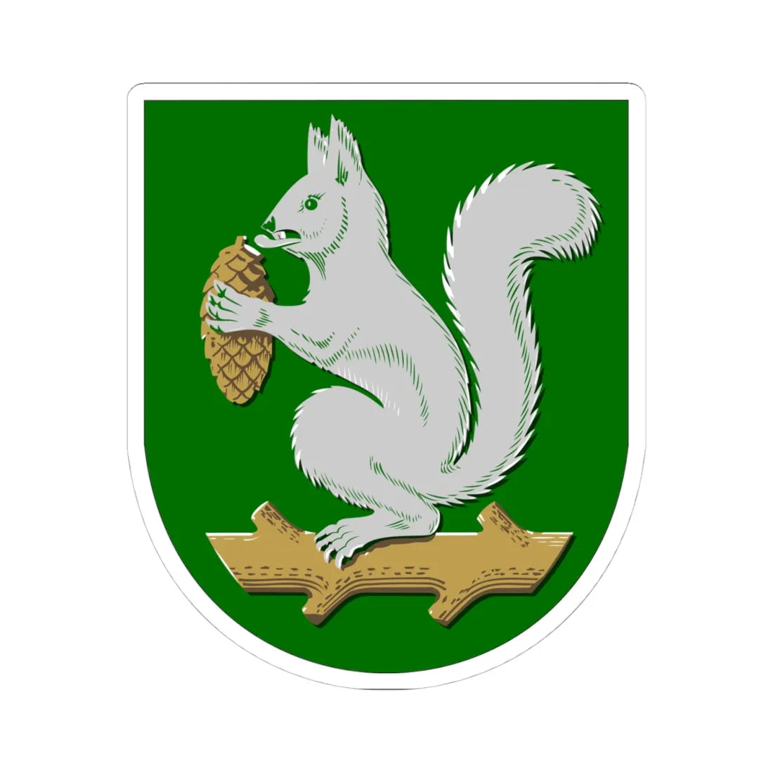 Laihia.vaakuna (Finland) (Coat of Arms) STICKER Vinyl Kiss-Cut Decal 4 Inch White - The Sticker Space