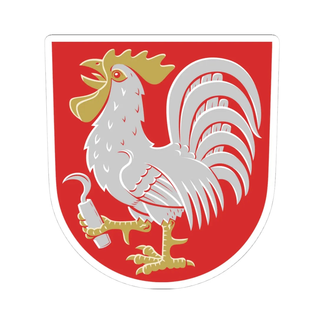 Laitila vaakuna (Finland) (Coat of Arms) STICKER Vinyl Kiss-Cut Decal 4 Inch White - The Sticker Space