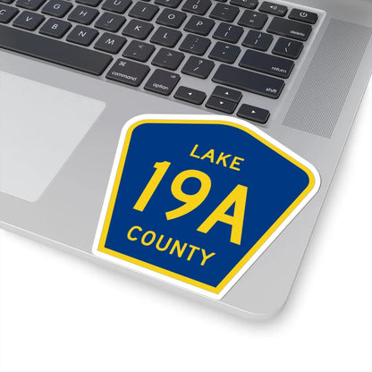 Lake County 19A (Florida) (Road Sign) STICKER Vinyl Kiss-Cut Decal - The Sticker Space