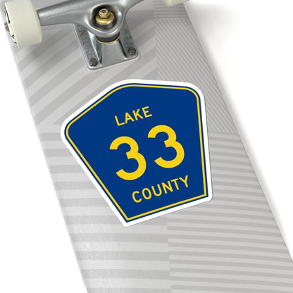 Lake County 33 (Florida) (Road Sign) STICKER Vinyl Kiss-Cut Decal - The Sticker Space
