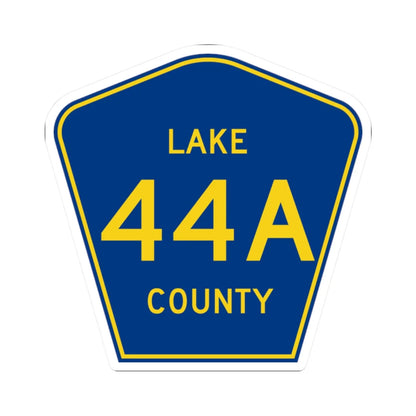 Lake County 44A (Florida) (Road Sign) STICKER Vinyl Kiss-Cut Decal 2 Inch White - The Sticker Space