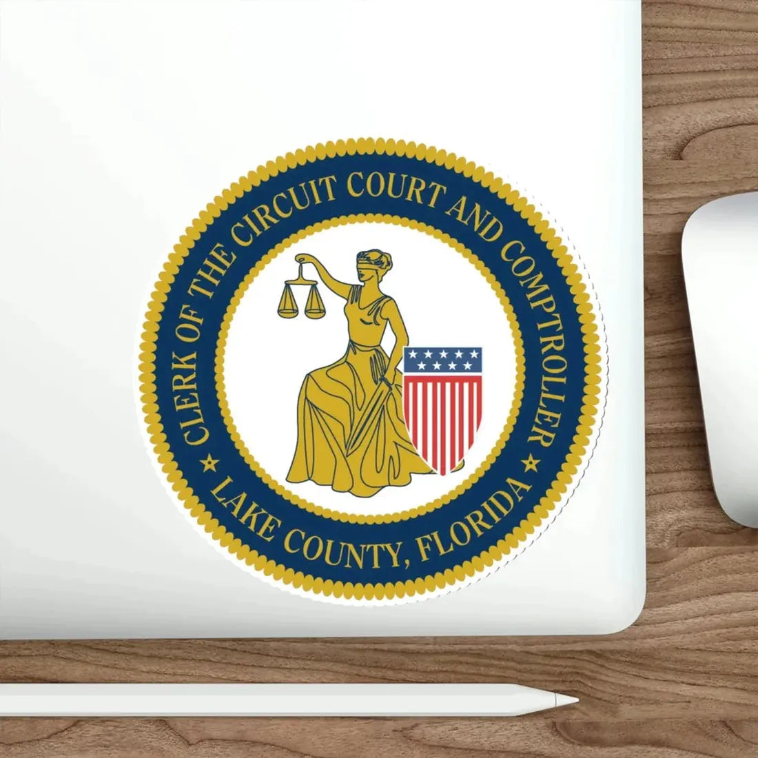 Lake County Florida Clerk of the Circuit Court and Comptroller STICKER Vinyl Die-Cut Decal - The Sticker Space