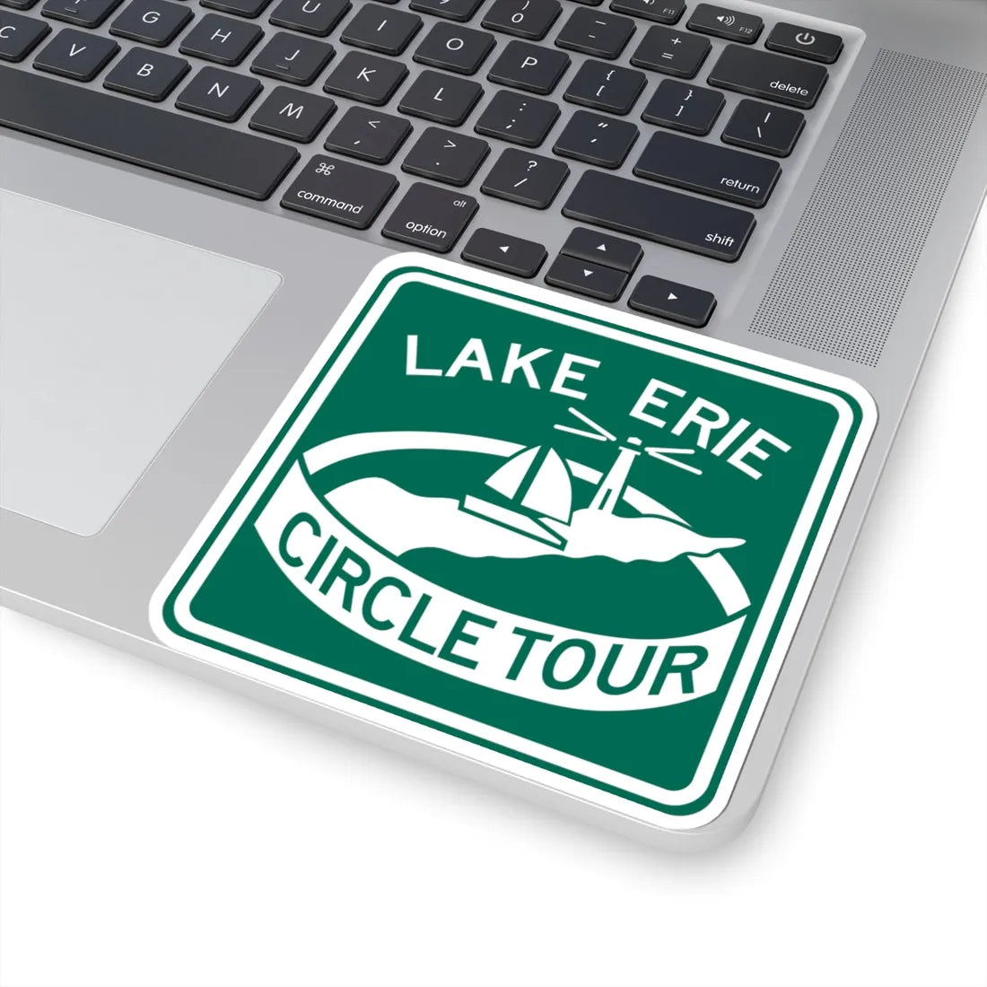 Lake Erie Circle Tour (Ohio) (Road Sign) STICKER Vinyl Kiss-Cut Decal - The Sticker Space