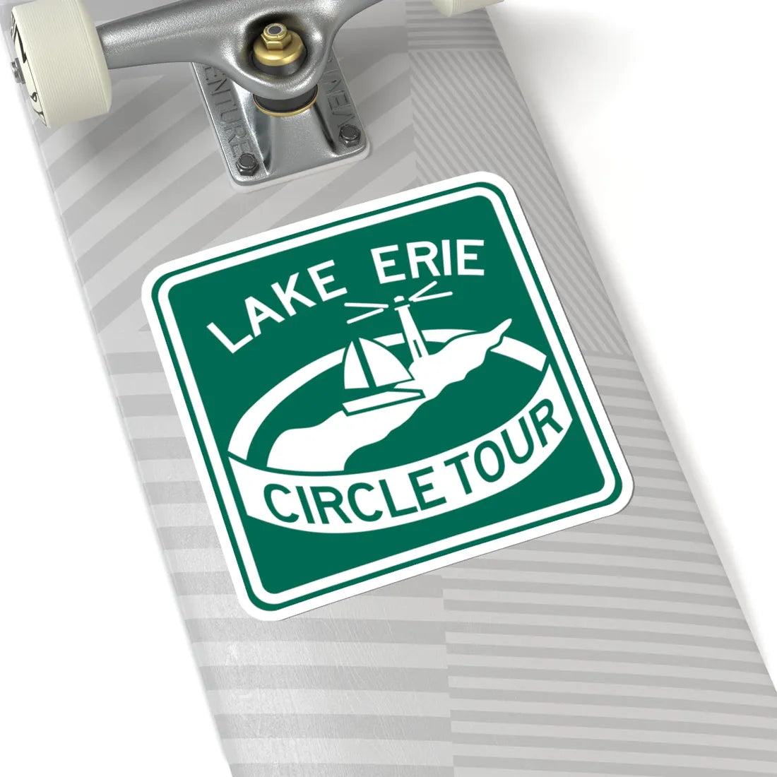 Lake Erie Circle Tour (Ohio) (Road Sign) STICKER Vinyl Kiss-Cut Decal - The Sticker Space