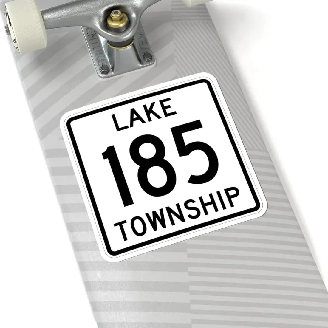 Lake Township Route 185 Logan County Ohio (Ohio) (Road Sign) STICKER Vinyl Kiss-Cut Decal - The Sticker Space