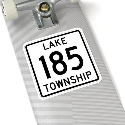 Lake Township Route 185 Logan County Ohio (Ohio) (Road Sign) STICKER Vinyl Kiss-Cut Decal - The Sticker Space