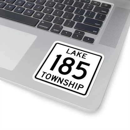 Lake Township Route 185 Logan County Ohio (Ohio) (Road Sign) STICKER Vinyl Kiss-Cut Decal - The Sticker Space