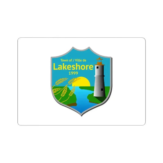 Lakeshore Ontario Flag (Canada) STICKER Vinyl Kiss-Cut Decal 2 Inch White - The Sticker Space