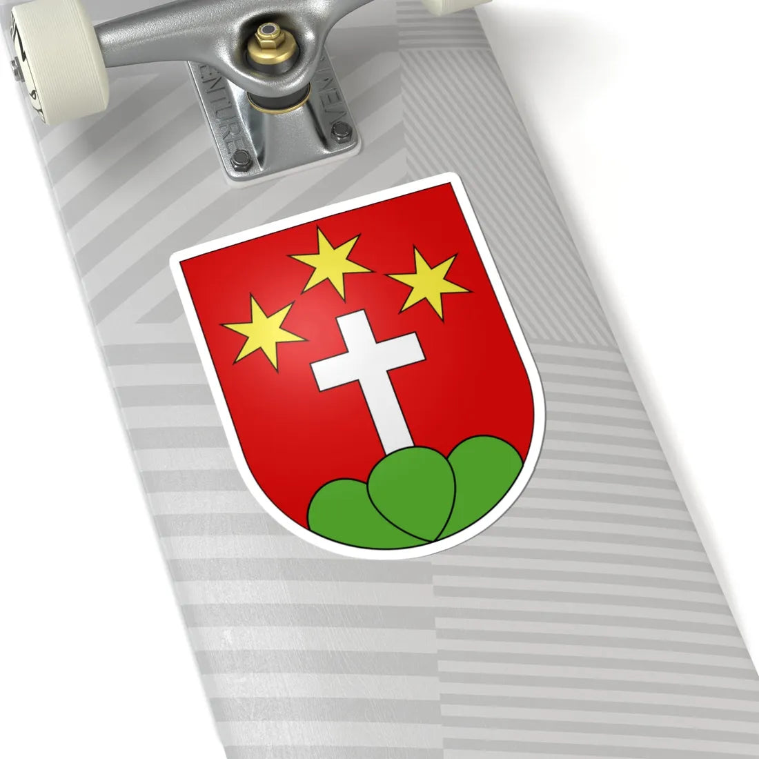 Lalden-coat of arms (Switzerland) (Coat of Arms) STICKER Vinyl Kiss-Cut Decal - The Sticker Space