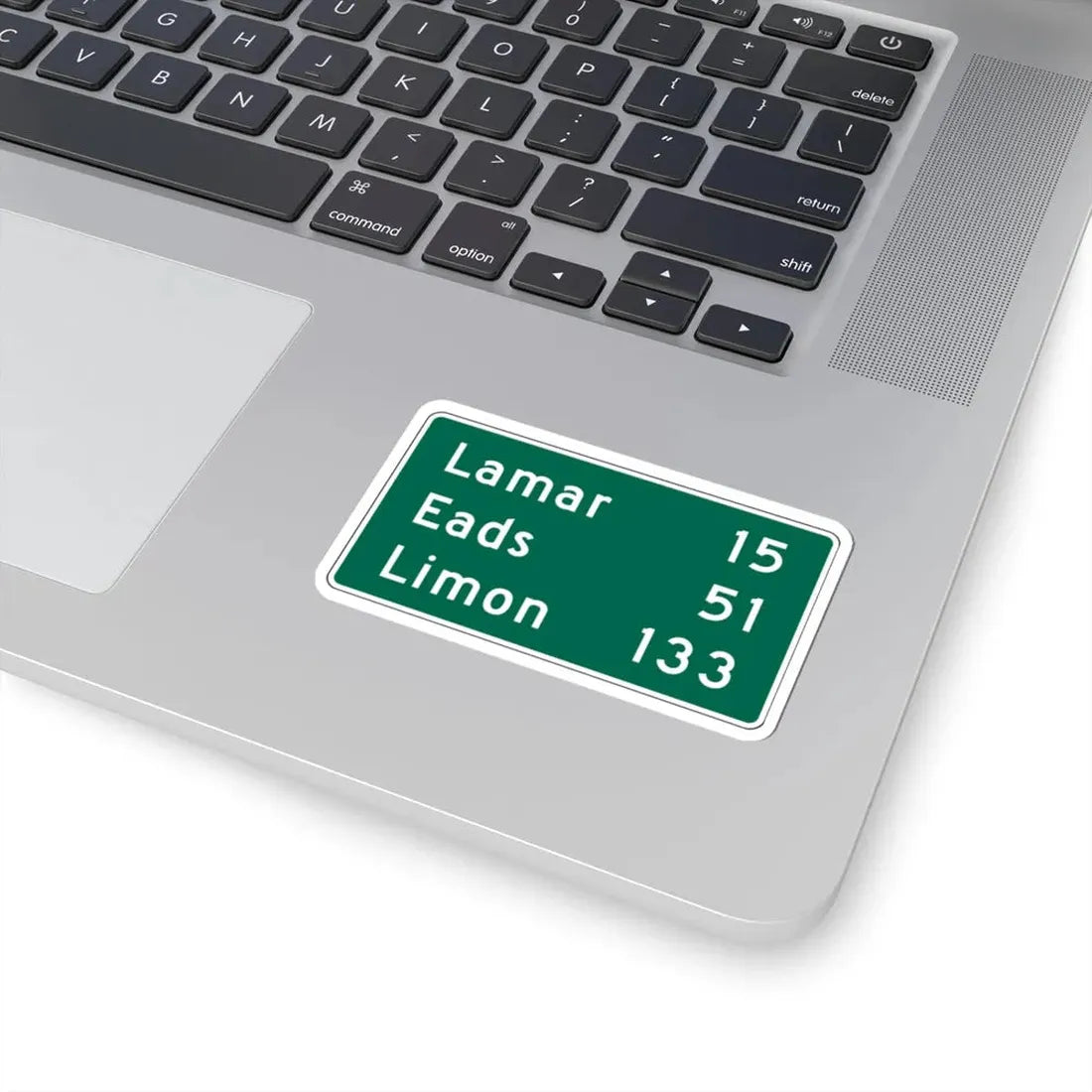 Lamar 15 Eads 51 Limon 133 MUTCD D2-3 (Colorado) (Road Sign) STICKER Vinyl Kiss-Cut Decal - The Sticker Space