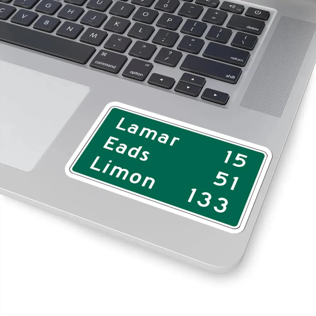 Lamar 15 Eads 51 Limon 133 MUTCD D2-3 (Colorado) (Road Sign) STICKER Vinyl Kiss-Cut Decal - The Sticker Space