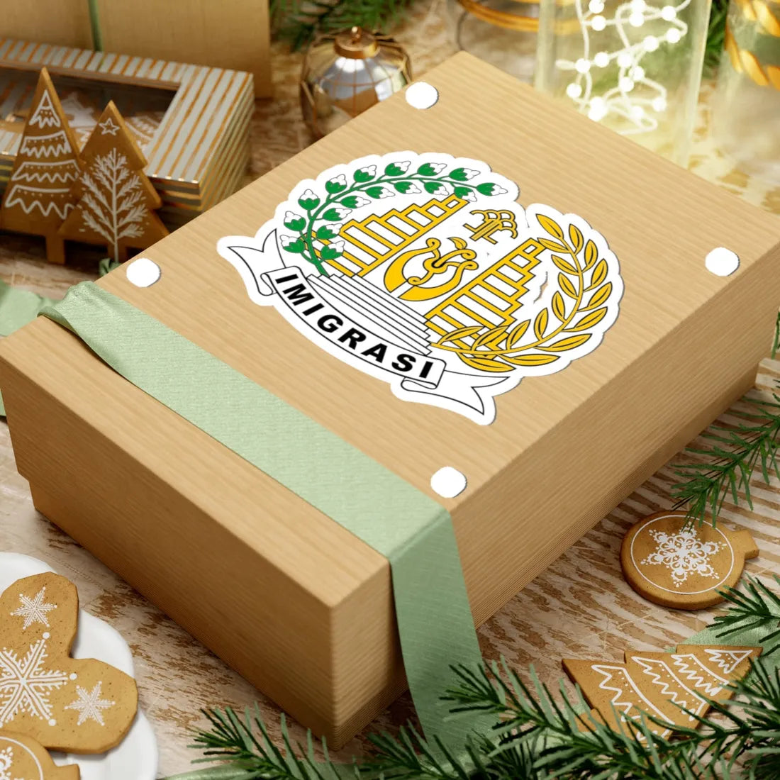 Lambang Imigrasi Kemenkumham (Indonesia) (Coat of Arms) STICKER Vinyl Kiss-Cut Decal - The Sticker Space