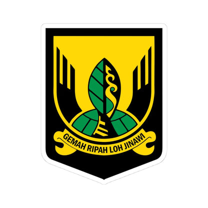 Lambang Kab Sukabumi (Indonesia) (Coat of Arms) STICKER Vinyl Kiss-Cut Decal 4 Inch White - The Sticker Space