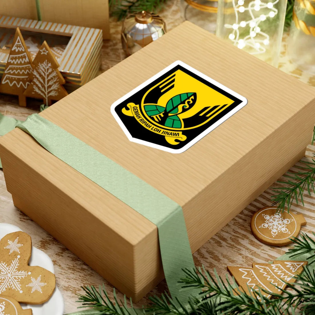 Lambang Kab Sukabumi (Indonesia) (Coat of Arms) STICKER Vinyl Kiss-Cut Decal - The Sticker Space