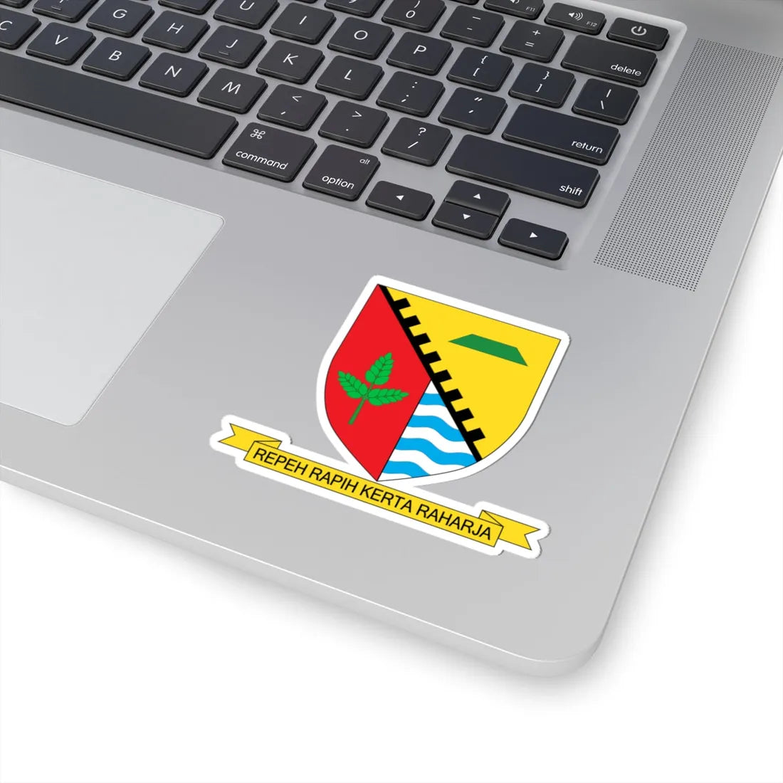 Lambang Kabupaten Bandung Jawa Barat Indonesia (Indonesia) (Coat of Arms) STICKER Vinyl Kiss-Cut Decal - The Sticker Space