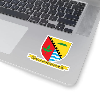 Lambang Kabupaten Bandung Jawa Barat Indonesia (Indonesia) (Coat of Arms) STICKER Vinyl Kiss-Cut Decal - The Sticker Space