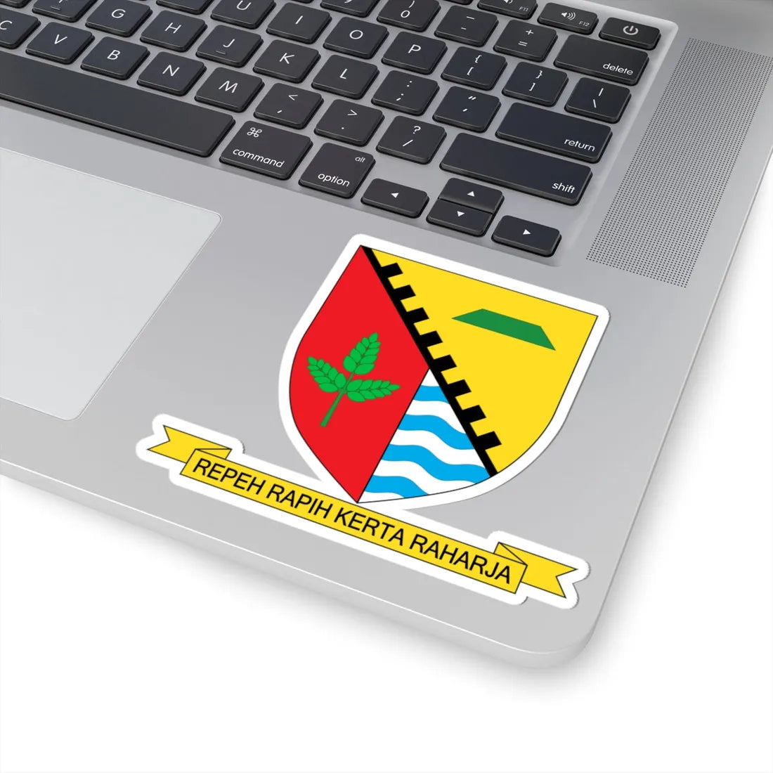 Lambang Kabupaten Bandung Jawa Barat Indonesia (Indonesia) (Coat of Arms) STICKER Vinyl Kiss-Cut Decal - The Sticker Space