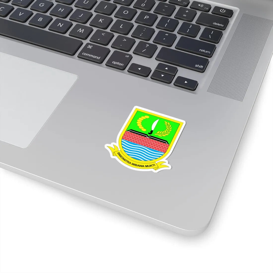 Lambang Kabupaten Bekasi (Indonesia) (Coat of Arms) STICKER Vinyl Kiss-Cut Decal - The Sticker Space